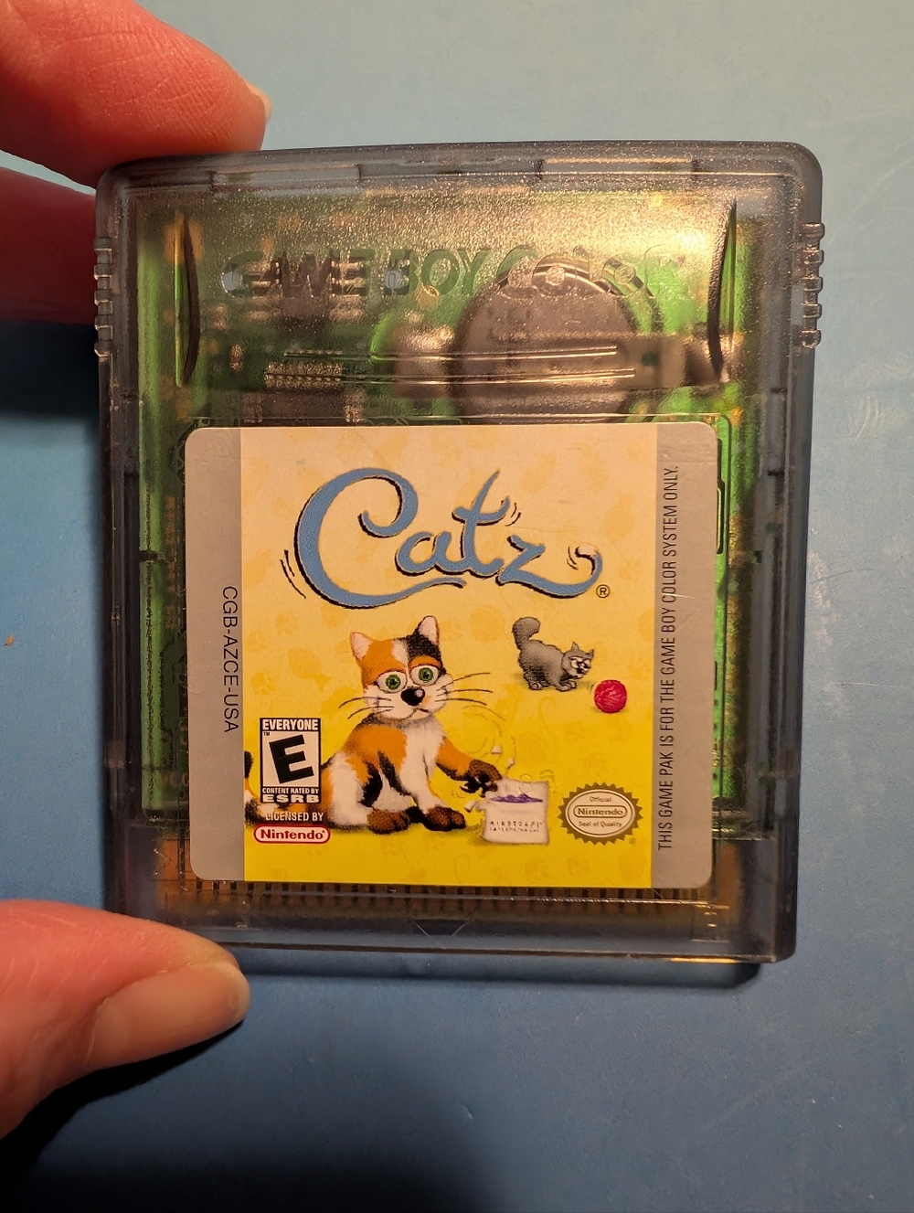 WORKING! Vintage 1999 Catz Game For Game Boy Color